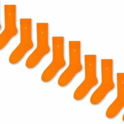 More Fashion - Dames Sokken - 39/42 - 5-Pack - Oranje - 81% Katoen - MADE IN EU