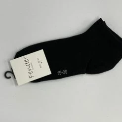 Merkloos 5 Paar Sneaker Sokken Maat 35/38 Zwart