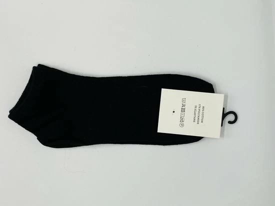 Merkloos 5 Paar Sneaker Sokken Maat 35/38 Zwart 7 Merkloos 5 Paar Sneaker Sokken Maat 35/38 Zwart - Afbeelding 5