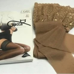 Gatta Matte Hold Up Kousen Size + Met Brede Kant Michelle Van 20 Denier, Maat 5-6 ( XL-XXL), Kleur Huidskleur -Exporteren beenmode winkel 550x413 4