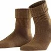 FALKE Striggings Rib Zacht Zonder Motief Met Rib Winter Warm Ondoorzichtig Dik Mid-rise Merinowol Bruin Dames Sokken - Maat 35-38 -Exporteren beenmode winkel 550x420 4