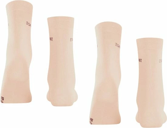 Esprit Uni 2-Pack Zacht Biologisch Zonder Motief Ondoorzichtig Mid-rise Comfortabel Set Katoen Multipack Roze Dames Sokken - Maat 35-38 6 Esprit Uni 2-Pack Zacht Biologisch Zonder Motief Ondoorzichtig Mid-rise Comfortabel Set Katoen Multipack Roze Dames Sokken - Maat 35-38 - Afbeelding 4