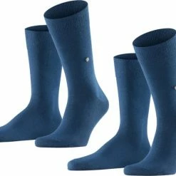 Burlington Everyday Herensokken (2-pack) - Katoen - Marine Blauw - Maat: 40-46 -Exporteren beenmode winkel 550x441