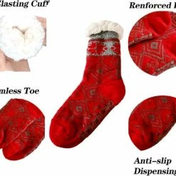 Merkloos Unisex Warme Fluffy Sokken 2 Stuks - Ruinur Huissokken Voor Wintermaanden - Warme Wintersokken Antislip - Slofsokken Voor Mannen En Vrouwen- Kerstcadeau - Maat 35-41 -Exporteren beenmode winkel 550x456