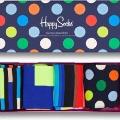 Happy Socks Sokken - New Classic Socks Gift Set (4-pack) - Unisex - Maat: 41-46 -Exporteren beenmode winkel 550x479