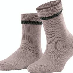 FALKE Cuddle Pads Slofsokken Comfortabel Warm Winter Antislip Ondoorzichtig Zacht Mid-rise Zonder Motief Met Noppen Katoen Merino Wol Roze Dames Sokken - Maat 35-38