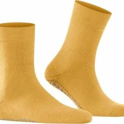 FALKE Homepads Antislip Sok Heren & Dames 16500 1227 Marigold 39-42 -Exporteren beenmode winkel 550x487 1