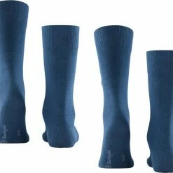 Burlington Everyday Herensokken (2-pack) - Katoen - Marine Blauw - Maat: 40-46 -Exporteren beenmode winkel 550x487