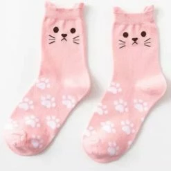 Merkloos Kattenhebbedingen - Sokken Met Kattenoren - Cat Lover Socks - Kat - Poes - 5paar - Diverse Kleuren -Exporteren beenmode winkel 550x513