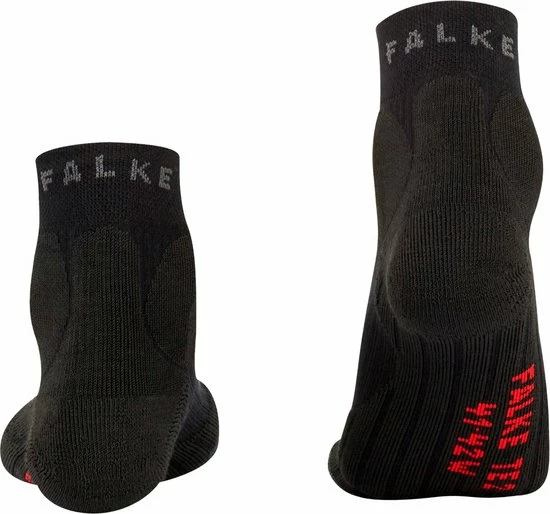 FALKE TE2 Short Tennissokken Kort Zacht Geribd Dempend Effect Vochtregulerend Gewrichtsbescherming Zonder Motief Katoen Zwart Dames Sportsokken - Maat 39-40 4 FALKE TE2 Short Tennissokken Kort Zacht Geribd Dempend Effect Vochtregulerend Gewrichtsbescherming Zonder Motief Katoen Zwart Dames Sportsokken - Maat 39-40 - Afbeelding 2