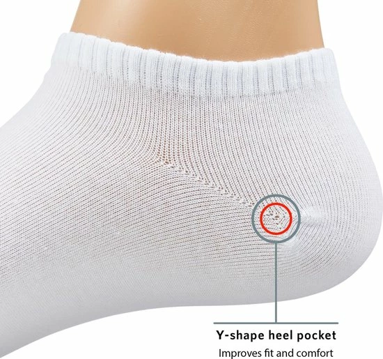 Merkloos Enkelsokken - Vrouwen - Wit- 10 Pack - Small 13 Merkloos Enkelsokken - Vrouwen - Wit- 10 Pack - Small - Afbeelding 11