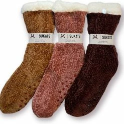 Sukats® Huissokken - Homesocks - 3 Paar - Mix B - Onesize - Maat 35-42 - Winter - Warm - Dames En Heren