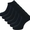6 Paar Badstof Sneakersokken - SQOTTON - Zwart - Maat 43-46 -Exporteren beenmode winkel 550x519 1