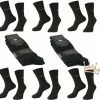 Comfort Luxe Katoenen Heren Sokken - Naadloos - Ruime Boord - Wijde Boord - 6 Paar - Zwart - Maat 39-42 *Cadeau TIP!!!* -Exporteren beenmode winkel 550x520 2