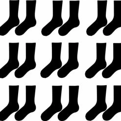 Naft Katoenen Sokken Zwart 9 Paar Maat 47/50 -Exporteren beenmode winkel 550x527 6