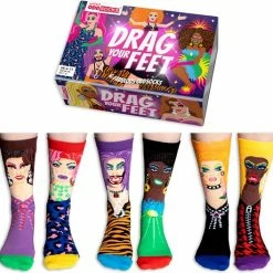 United Oddsocks Oddsocks Drag Your Feet Sokken Mismatched Multipack 38-44