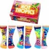 United Oddsocks Hot Tropics Oddsocks - Cadeau Doos Met 6 Verschillende Mismatched Sokken - Maat 37 Tot 42 -Exporteren beenmode winkel 550x532 1