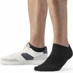 Merkloos Zwarte Enkelsokken - Maat 35/38 - 8 Paar - Naadloos - Katoen -Exporteren beenmode winkel 550x543 3