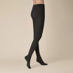 Kunert SOFT WOOL COTTON Dames Maillot - Anthrazit Mel. - Maat 44/46