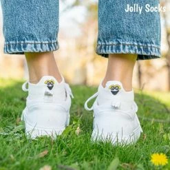 Jollysta Jolly Socks - 5 Paar Sneakersokken Dames - Grappige Sokken - Enkelsokken Dames - Funny Socks - Vrolijke Sokken - Leuke Sokken - Smiley Sokken - Maat 35-42 - Blauw, Zwart, Geel, Lichtbruin En Wit -Exporteren beenmode winkel 550x550 118