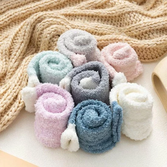 Merkloos Sokken - Huissokken Dames - Slofsokken - Bedsokken - Dikke Sokken - Wollen Sokken - 2 Paar - Beige 4 Merkloos Sokken - Huissokken Dames - Slofsokken - Bedsokken - Dikke Sokken - Wollen Sokken - 2 Paar - Beige - Afbeelding 2