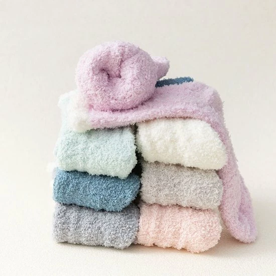 Merkloos Sokken - Huissokken Dames - Slofsokken - Bedsokken - Dikke Sokken - Wollen Sokken - 2 Paar - Beige 5 Merkloos Sokken - Huissokken Dames - Slofsokken - Bedsokken - Dikke Sokken - Wollen Sokken - 2 Paar - Beige - Afbeelding 3