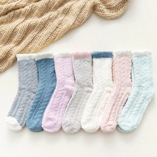 Merkloos Sokken - Huissokken Dames - Slofsokken - Bedsokken - Dikke Sokken - Wollen Sokken - 2 Paar - Beige 6 Merkloos Sokken - Huissokken Dames - Slofsokken - Bedsokken - Dikke Sokken - Wollen Sokken - 2 Paar - Beige - Afbeelding 4