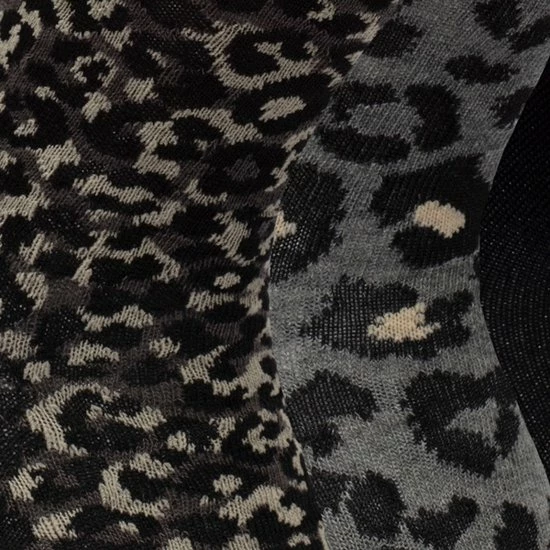 Scapino 3 Paar Dames Sokken Met Luipaardprint - Zwart - Maat 39/42 4 Scapino 3 Paar Dames Sokken Met Luipaardprint - Zwart - Maat 39/42 - Afbeelding 2