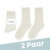 Bamboo Blends Bamboe Sokken Finest - Maat 41-44 - 2 Paar - Off White Wit -Exporteren beenmode winkel 550x550 171