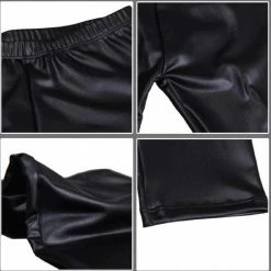 Merkloos Sara Shop / Legging / Legging Leer Look / Legging Met Licht Glanseffect / Dames Lederen Legging Leather Look / Zwart Maat L -Exporteren beenmode winkel 550x551 14