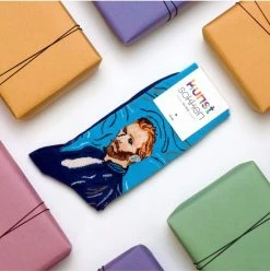 Merkloos Kunstsokken - Van Gogh Zelfportret - Maat 36-40 - Vrolijke Sokken Voor Creatieve Dames En Heren -Exporteren beenmode winkel 550x553 5