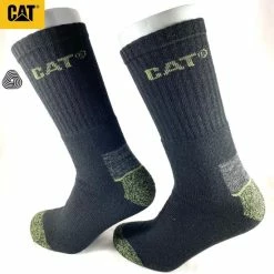 Caterpillar CAT Wollen Thermo Werksokken Zwart 2-Paar - Maat 39-42 -Exporteren beenmode winkel 550x563 3
