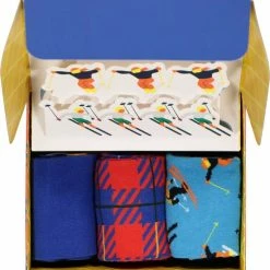 Happy Socks Downhill Skiing Socks Gift Set (3-pack) - Unisex Sokken - Skipret - Unisex - Maat: 36-40