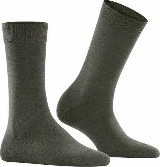 FALKE Softmerino Dik Halfhoog Comfortabel Zonder Motief Zacht Winter Warm Ondoorzichtig Merinowol Katoen Groen Dames Sokken - Maat 39-40 7 FALKE Softmerino Dik Halfhoog Comfortabel Zonder Motief Zacht Winter Warm Ondoorzichtig Merinowol Katoen Groen Dames Sokken - Maat 39-40 - Afbeelding 5