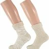 Apollo 2-Pak Dames Bedsokken/huissokken Beige/wit Maat 36-41 -Exporteren beenmode winkel 550x576 4