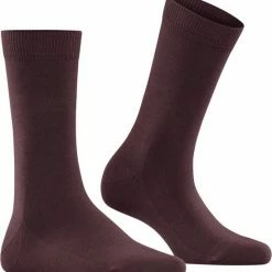 FALKE Family Grondstofvriendelijk Zacht Zonder Motief Duurzaam Ondoorzichtig Mid-rise Duurzaam Katoen Rood Dames Sokken - Maat 39-42 -Exporteren beenmode winkel 550x583 2