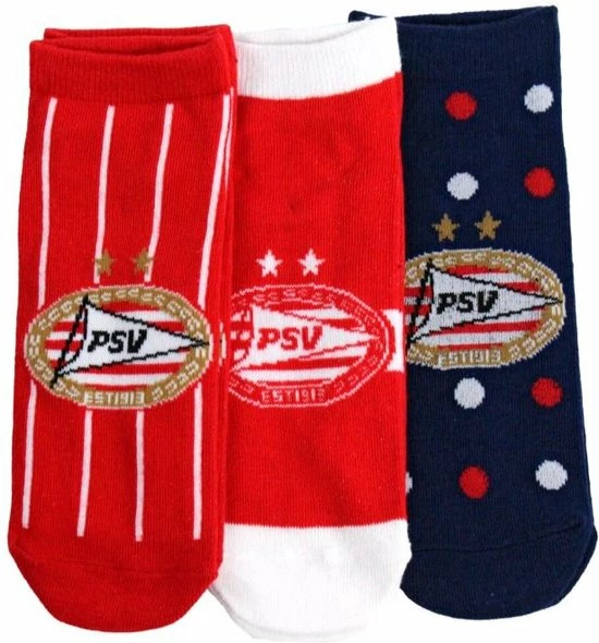PSV Sneakersokken / Enkelsokken | 3 Paar Sokken | Maat 35-38 3 PSV Sneakersokken / Enkelsokken | 3 Paar Sokken | Maat 35-38