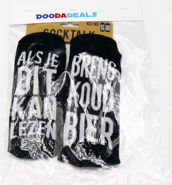 Merkloos Doodadeals® | Socktalk | Als Je Dit Kan Lezen Breng Koud Bier Sokken | Cadeau | Vaderdag | Kerst | Sinterklaas | Moederdag | Maat 42 - 46 4 Merkloos Doodadeals® | Socktalk | Als Je Dit Kan Lezen Breng Koud Bier Sokken | Cadeau | Vaderdag | Kerst | Sinterklaas | Moederdag | Maat 42 - 46 - Afbeelding 2