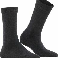 FALKE Softmerino Dik Halfhoog Comfortabel Zonder Motief Zacht Winter Warm Ondoorzichtig Merinowol Katoen Grijs Dames Sokken - Maat 39-40 -Exporteren beenmode winkel 550x593 4