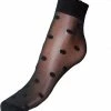 2 Pack Knittex Zwarte Pantysokjes Met Stippen Dots 20Den, One Size -Exporteren beenmode winkel 550x603 3