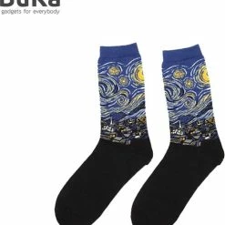 Merkloos Sokken Met De Sterrennacht - Van Gogh - Unisex - Origineel En Leuk Cadeau!