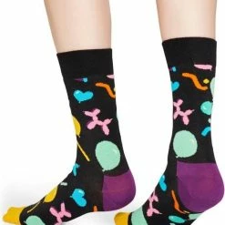 Happy Socks Sokken Balloon Animal Zwart | Maat 41-46 -Exporteren beenmode winkel 550x609