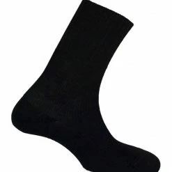 Basset - Wollen Sokken - Zonder Elastiek En Met Breed Boord - Diabetes Sokken - Zwart - 41/43 -Exporteren beenmode winkel 550x627