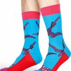 Happy Socks The Beatles Love Sokken - Blauw/Rood - Maat 36-40 -Exporteren beenmode winkel 550x630 1