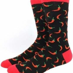 Merkloos Chilipeper Sokken | Pepertjes | Spaanse Pepers | Maat 40/44 -Exporteren beenmode winkel 550x631
