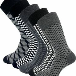 5 Paar Sokken - Bonanza - Grafisch - Naadloos - Maat 36-40