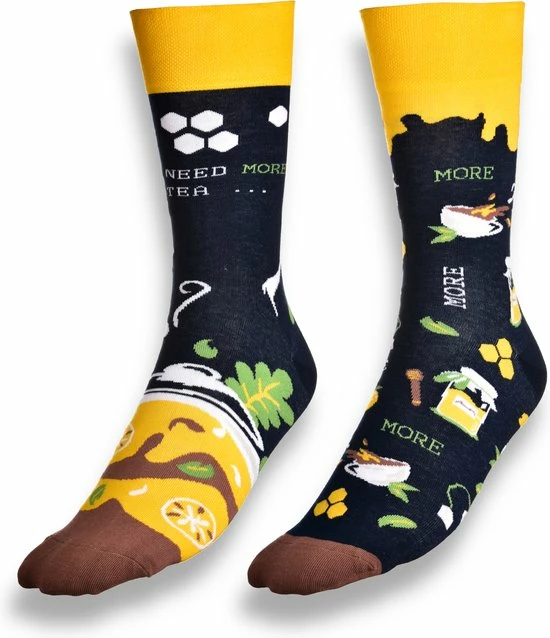 More Fashion - Heren Sokken - 39/42 - 4-Pack - Juice & Tea - MADE IN EU 6 More Fashion - Heren Sokken - 39/42 - 4-Pack - Juice & Tea - MADE IN EU - Afbeelding 4