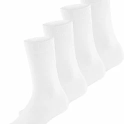 Bambocks Bamboe Sokken 4 Paar Wit -Exporteren beenmode winkel 550x651 2