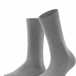 FALKE Family Grondstofvriendelijk Zacht Zonder Motief Duurzaam Ondoorzichtig Mid-rise Duurzaam Katoen Grijs Dames Sokken - Maat 39-42 -Exporteren beenmode winkel 550x651