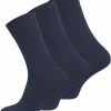 Vincent Creation Katoenen Sokken – 3 Paar – Navy Blauw – Zonder Elastiek – Zonder Teennaad 43-46 -Exporteren beenmode winkel 550x658 2